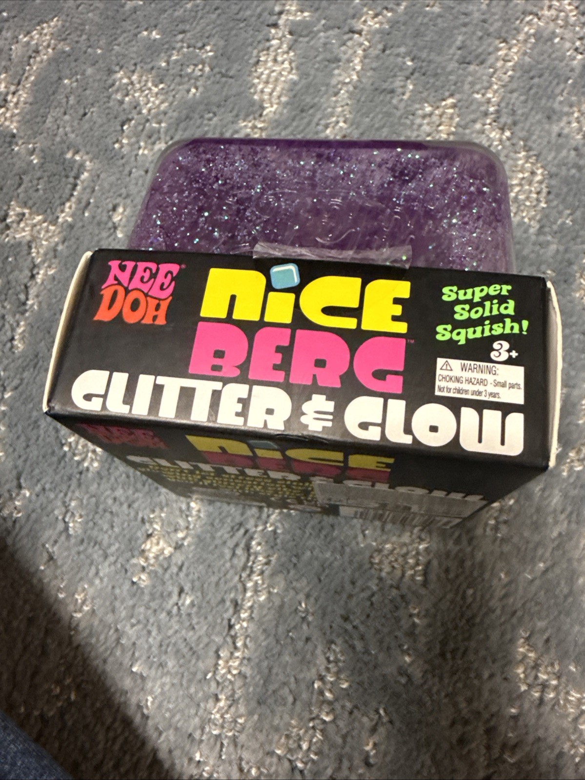 Needoh RARE Purple Nice Berg Glitter And Glow UK AUTHENTIC Rare Brand New