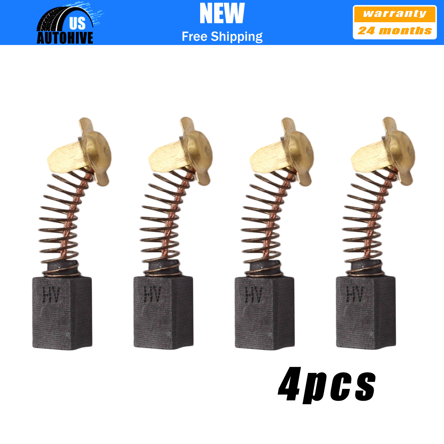 4x Carbon Brush 120V for Polisher N398321 DWP849 DWP849X DWP849X-BR DWP849X-B3