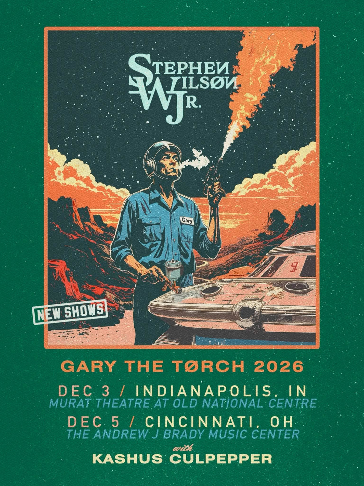 Stephen Wilson Jr Gary The Torch Tour 2026 In Indianapolis IN On Dec 3 Poster