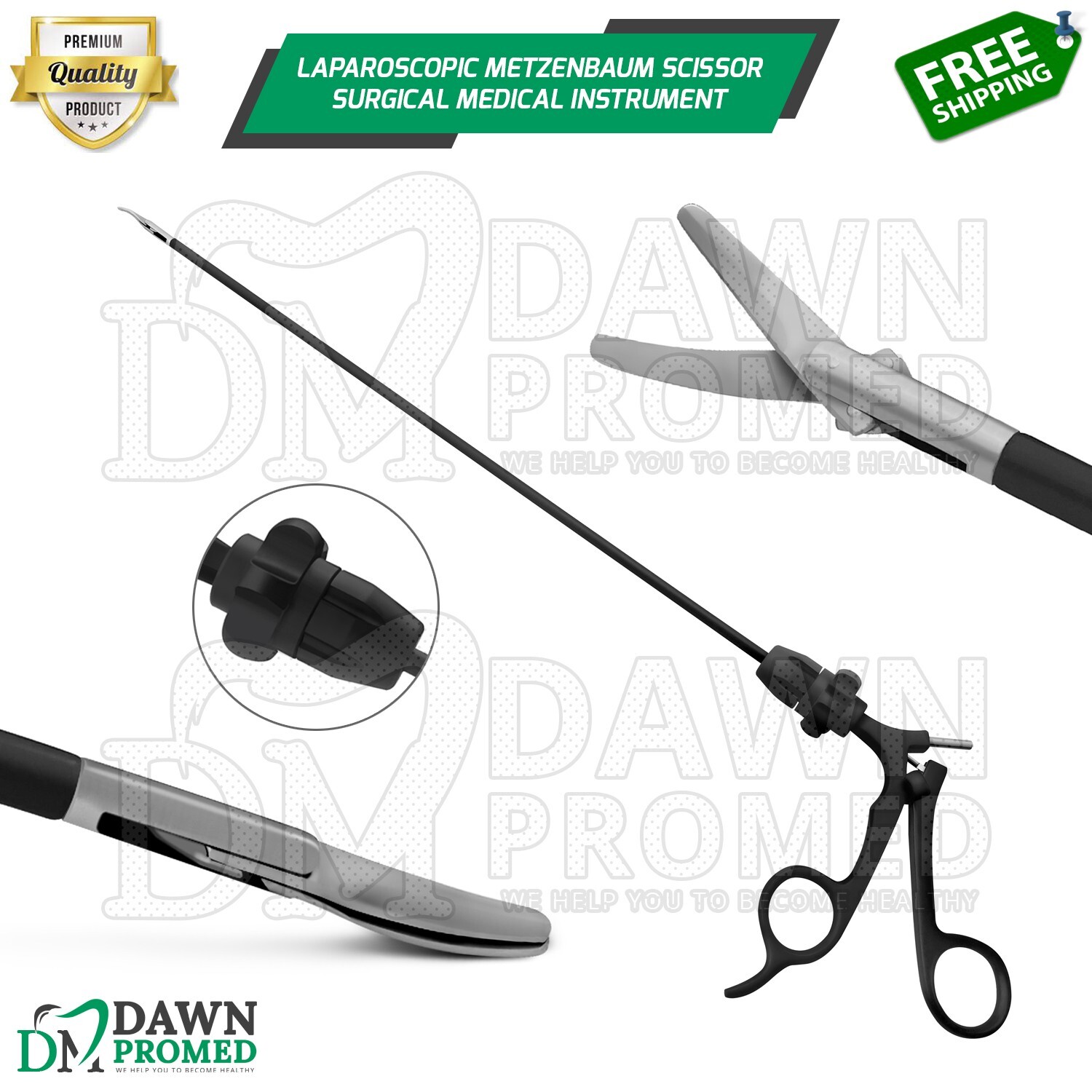 Laparoscopic Metzenbaum Scissor Laparoscopy Forceps Surgical Medical Instrument