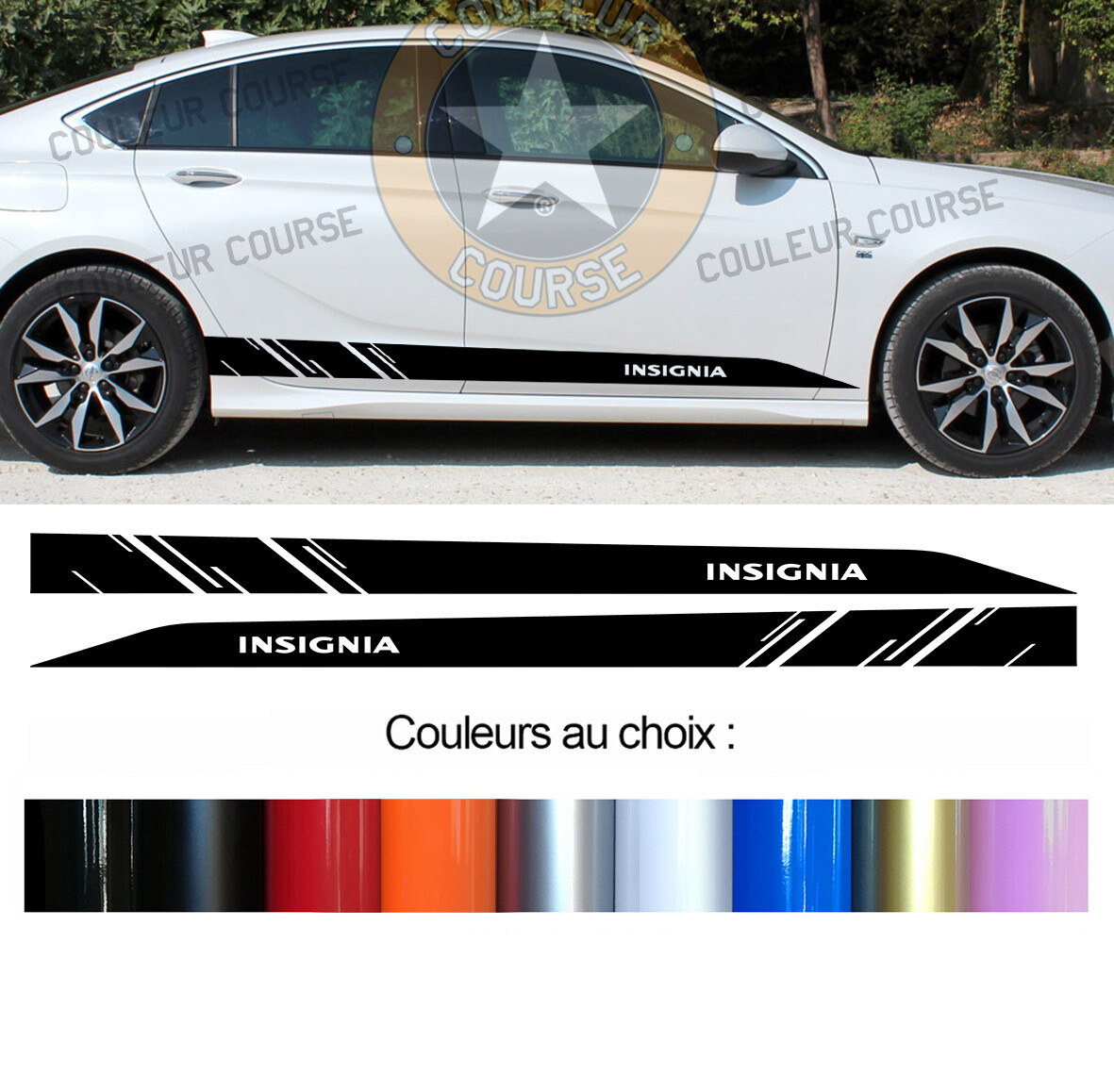 2 x LOW BODY STRIPS FOR OPEL INSIGNIA SPORT STICKER STICKER BD542-3