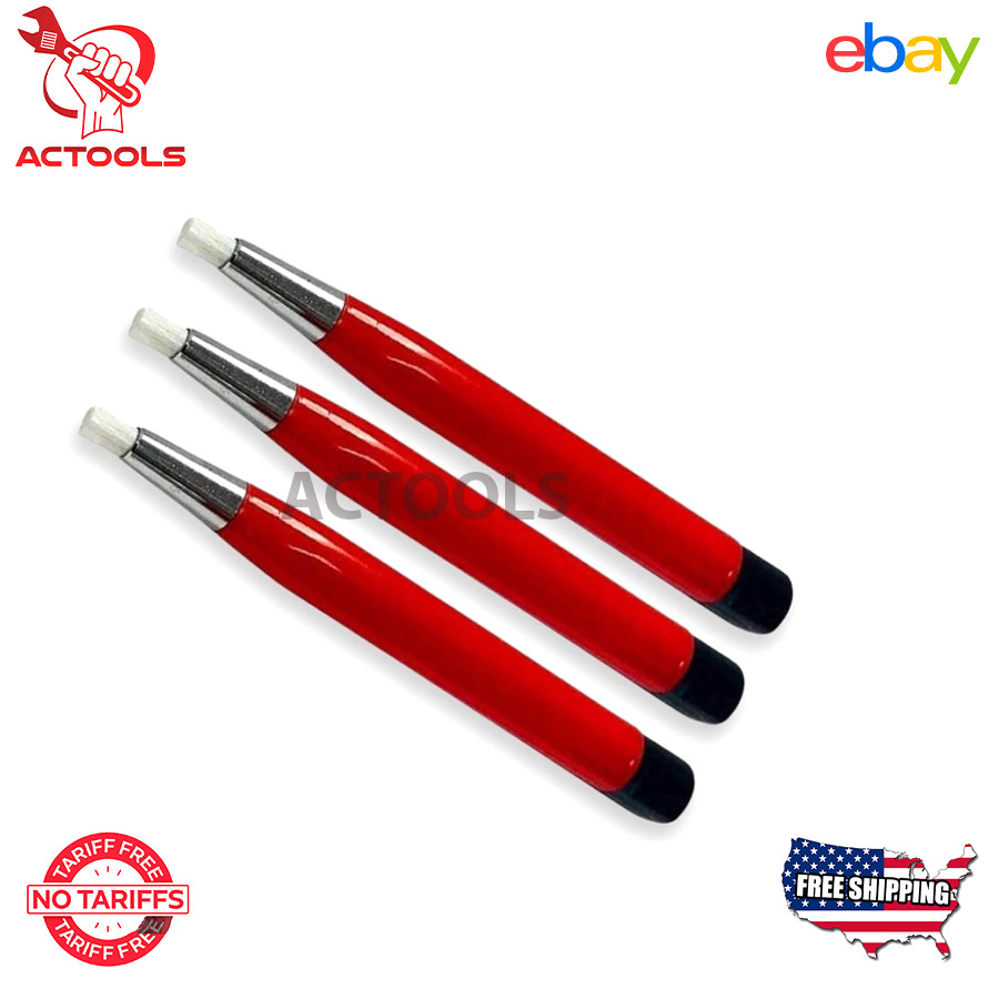 3 Fiber Glass Scratch Brush Pencil Clean Remove Rust Dirt Jewelry Watch ACTOOLS