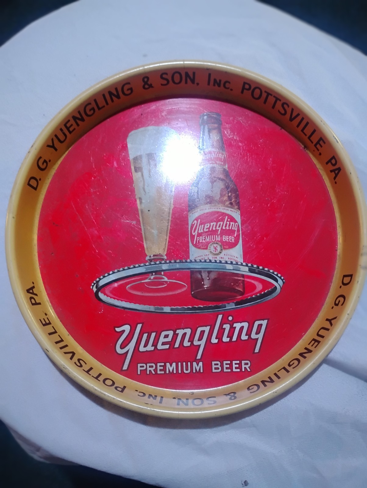 vintage yuengling medal beer tray