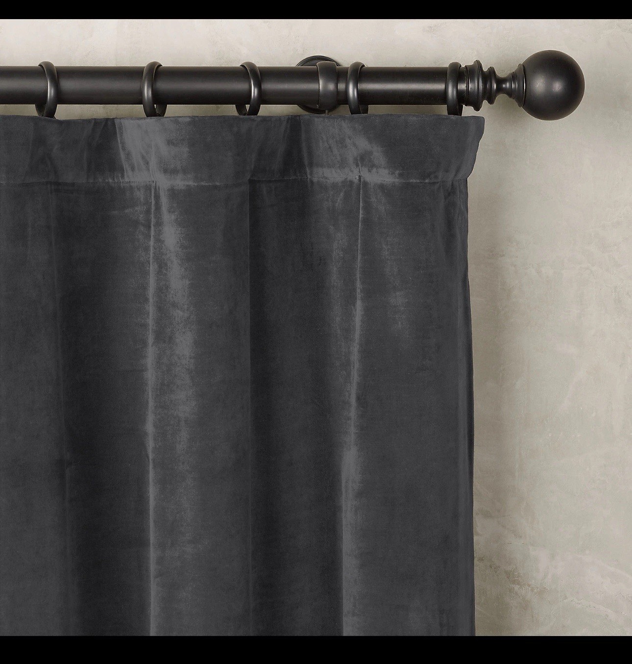 Restoration Hardware Vintage Velvet Drapery Privacy RP 50\