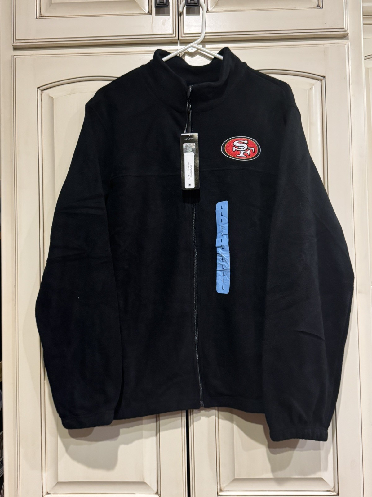 San Francisco 49ers Dunbrooke Full Zip Black Men\'s Fleece Jacket - Multiple Size