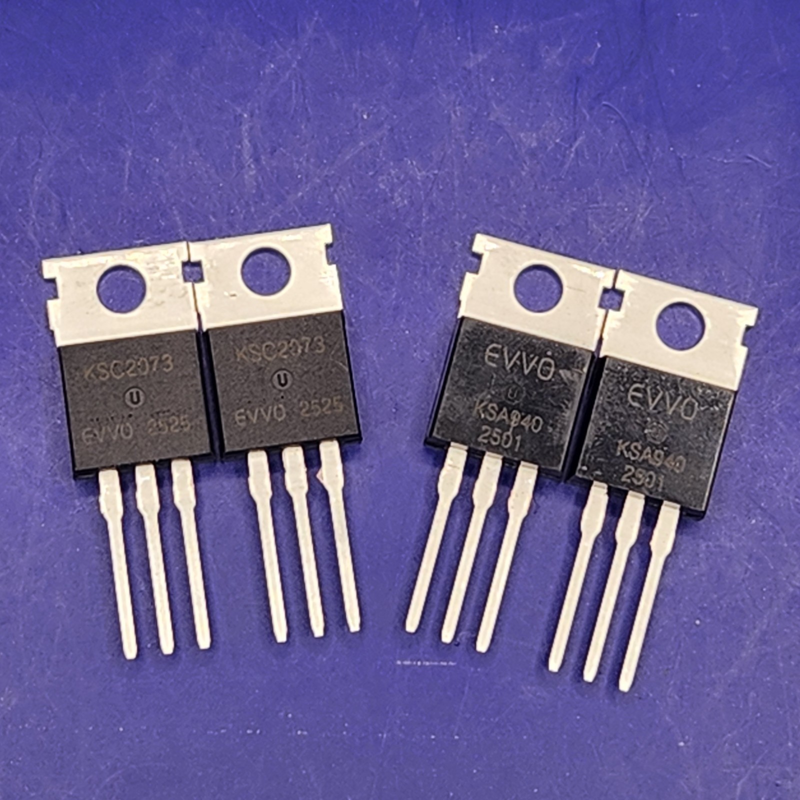 2 Pair ea KSC 2073 & KSA940 Genuine EVVO Transistor Fastest 