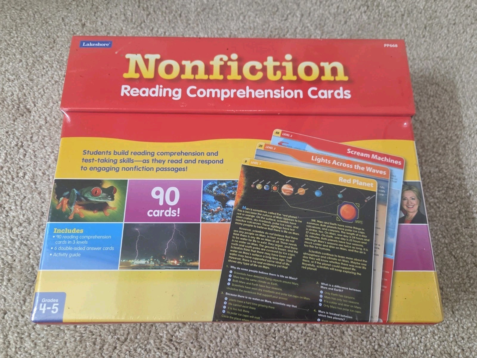Lakeshore Nonfiction Reading Comprehension Cards Grades 4-5 New Homeschool Lakeshore Nonfiction Reading Comprehension Cards Grades 4-5 New Homeschool