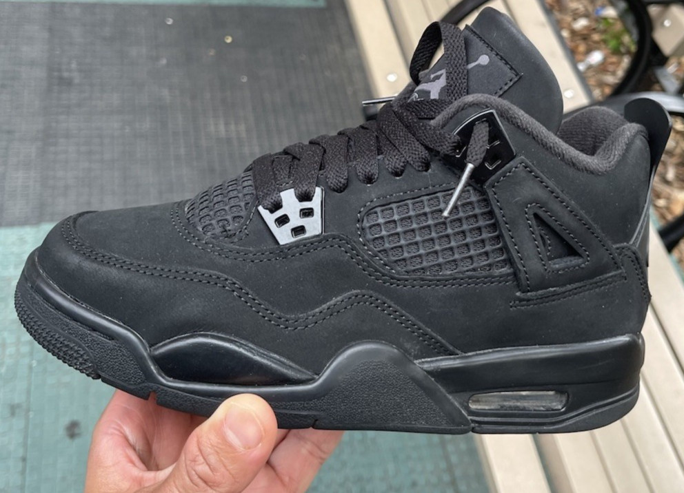 Nike Air Jordan 4 Retro GS OG Kids Triple Black Cat 2025 IB4171-010 SZ 4.5Y / 6W Nike Air Jordan 4 Retro GS OG Kids Triple Black Cat 2025 IB4171-010 SZ 4.5Y / 6W