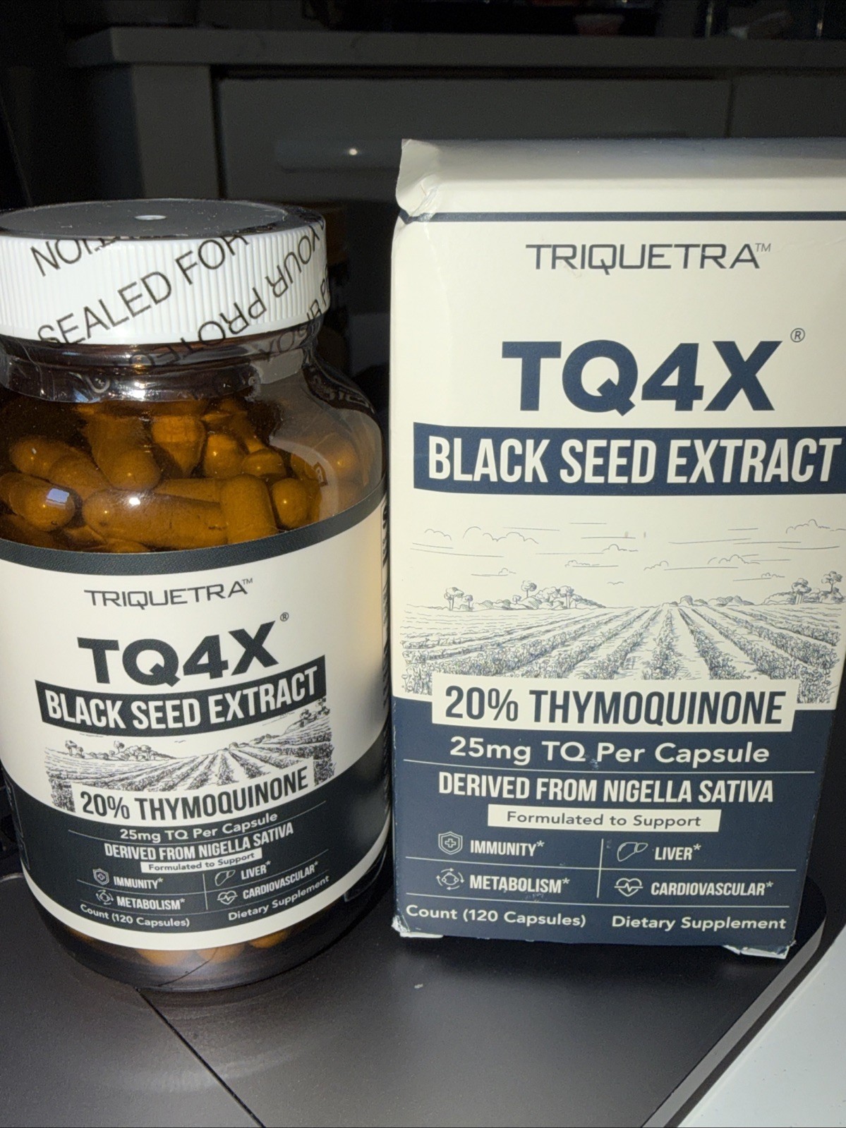 20% Thymoquinone Black Seed Oil Extract Caps.120 - TQ-Advanced 4X®: Potent Th..
