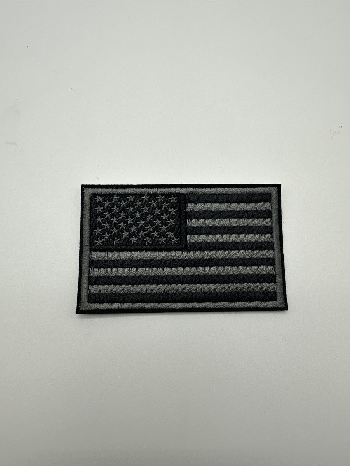 Tactical Gray And Black American Flag Patch Iron/Sew On Tactical Gray And Black American Flag Patch Iron/Sew On