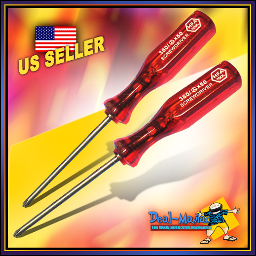 Lot 2 Tri-wing (Y) & (+) Screwdriver for NDS DS Lite NDSL Wii GBA SP Repair Tool