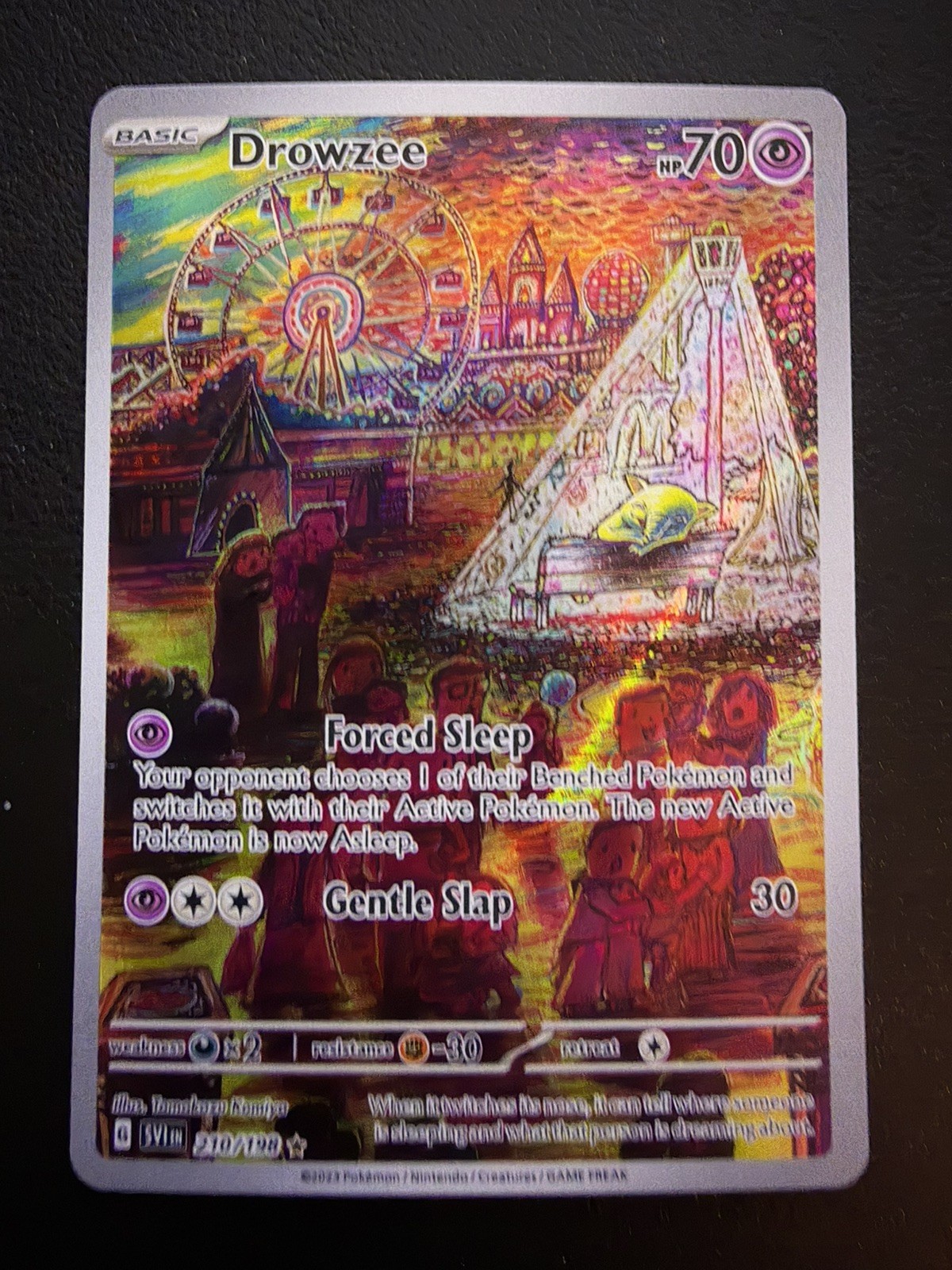 Pokemon TCG Drowzee 210/198 Scarlet & Violet Illus Rare Holo Basic HP70 EN