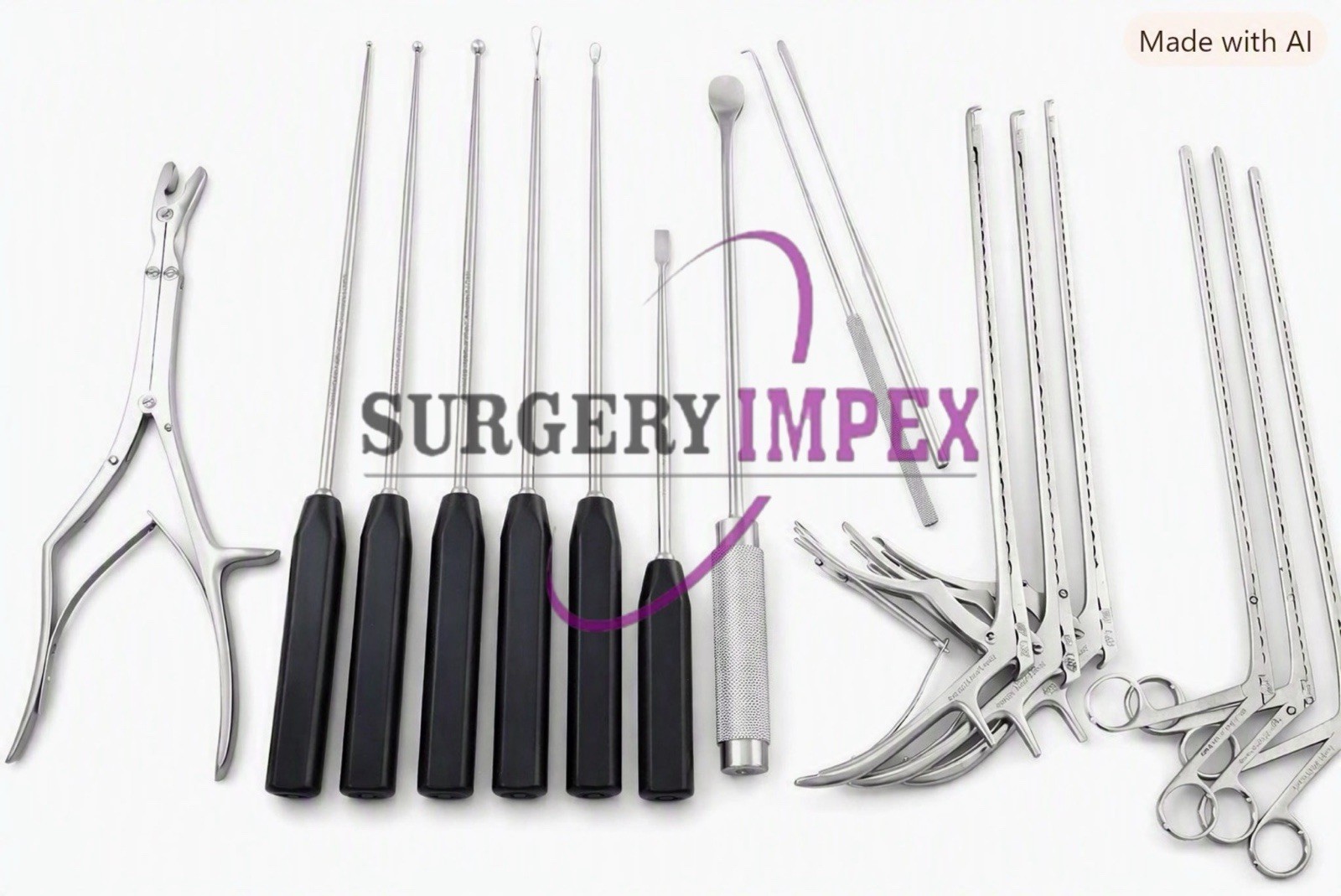 Unique Discectomy 16 PCs Set For Anterior Spine Surgery Instruments