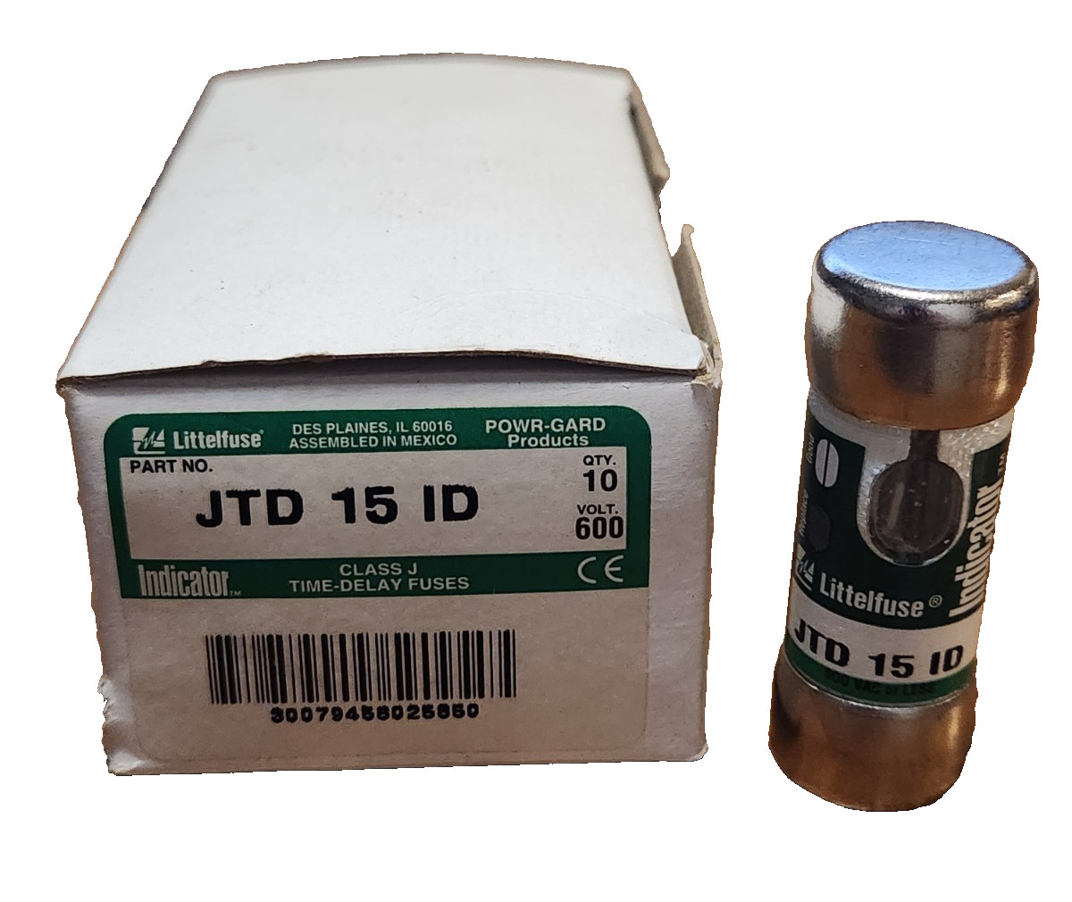 NEW LITTELFUSE JTD15ID 600VAC 15A (PKG OF 10) (WH/GR) NSMP NEW LITTELFUSE JTD15ID 600VAC 15A (PKG OF 10) (WH/GR) NSMP