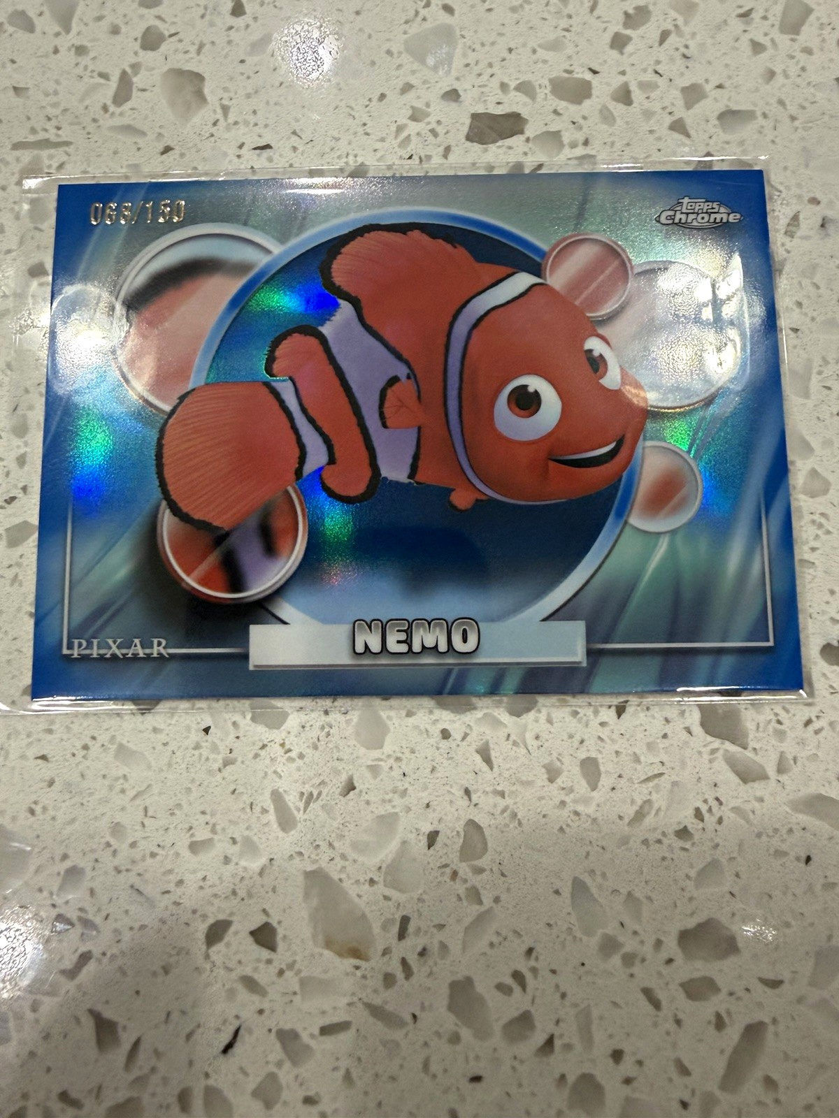 Topps 2026 Topps Chrome Pixar Finding Nemo Nemo #88 Serial Numbered 68/150
