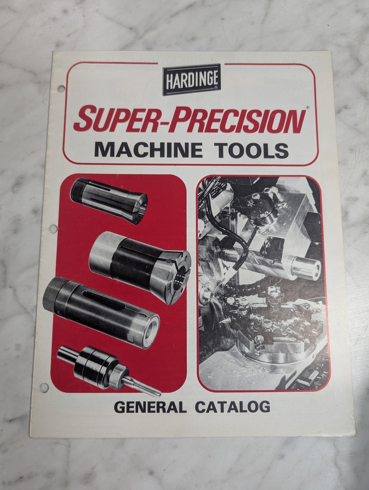 HARDINGE SUPER-PRECISION MACHINE TOOLS GENERAL CATALOG SALES LITERATURE BROCHURE HARDINGE SUPER-PRECISION MACHINE TOOLS GENERAL CATALOG SALES LITERATURE BROCHURE
