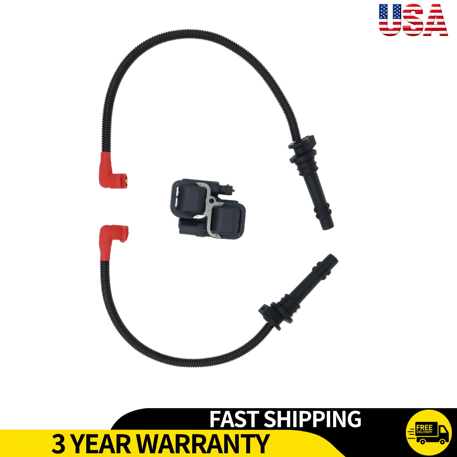 Fix Misfire Ignition Coil & Wires For Polaris Ranger 1000 XP Crew 2017-2018