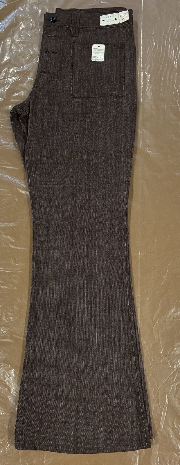 VINTAGE 1970s Glenarc BELL BOTTOMS Flared Pants NOS 33 Med w/tags