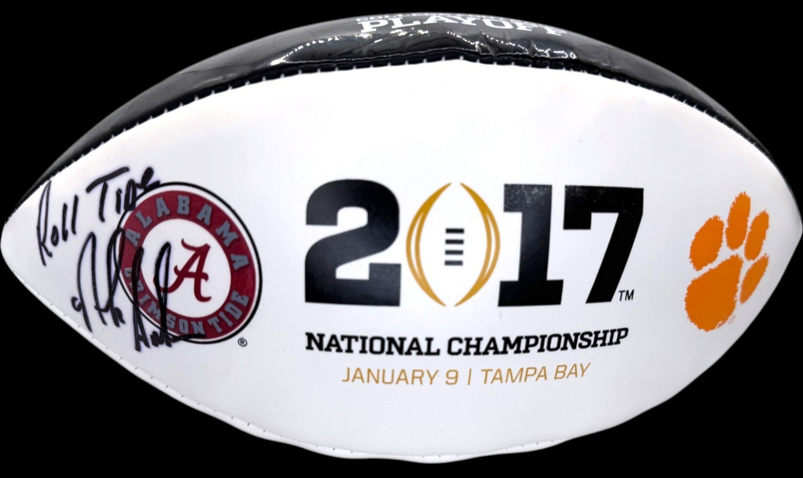 NICK SABAN SIGNED ALABAMA CRIMSON TIDE NATIONAL CHAMPIONSHIP FOOTBALL JSA