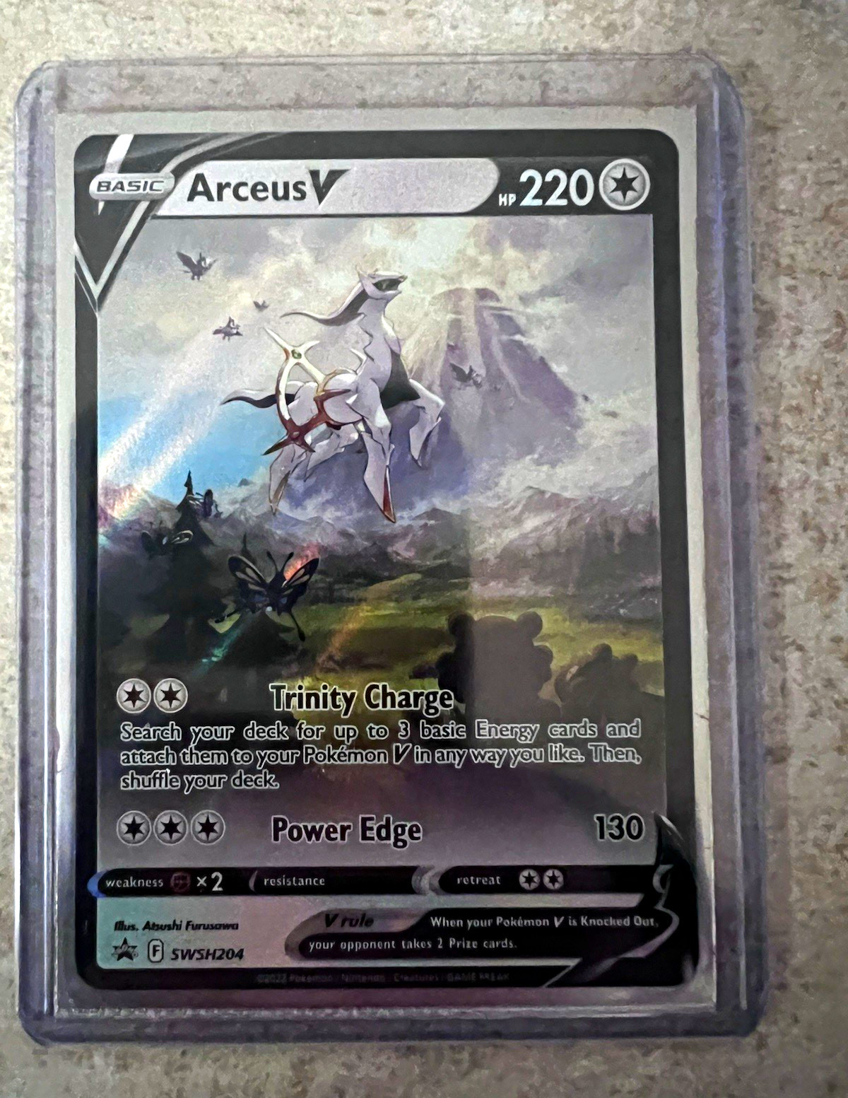 Arceus V Holo Promo SWSH204 Sword & Shield 220 HP English 2021 Pokemon Arceus V Holo Promo SWSH204 Sword & Shield 220 HP English 2021 Pokemon