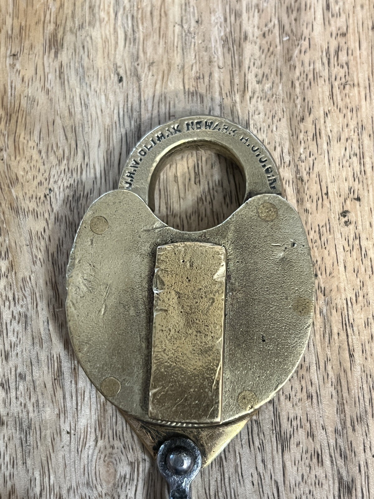 Vintage Antique J.H.W. Climax Padlock Lock Vintage Antique J.H.W. Climax Padlock Lock
