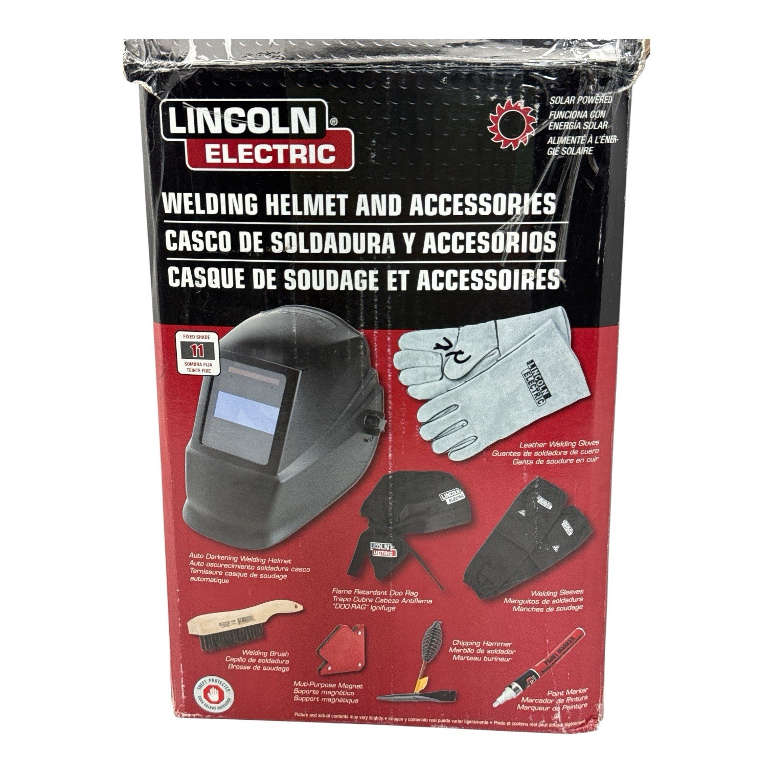 Lincoln Electric Auto Darkening Welding Helmet Kit With Accessories KH977 (OB)