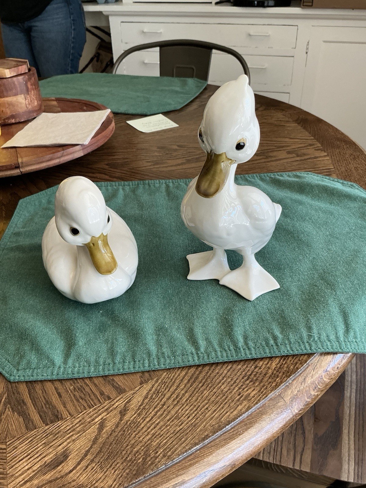 Vintage MCM Porcelain Ducks Made In USA Set of 2 Hand Painted Vintage MCM Porcelain Ducks Made In USA Set of 2 Hand Painted