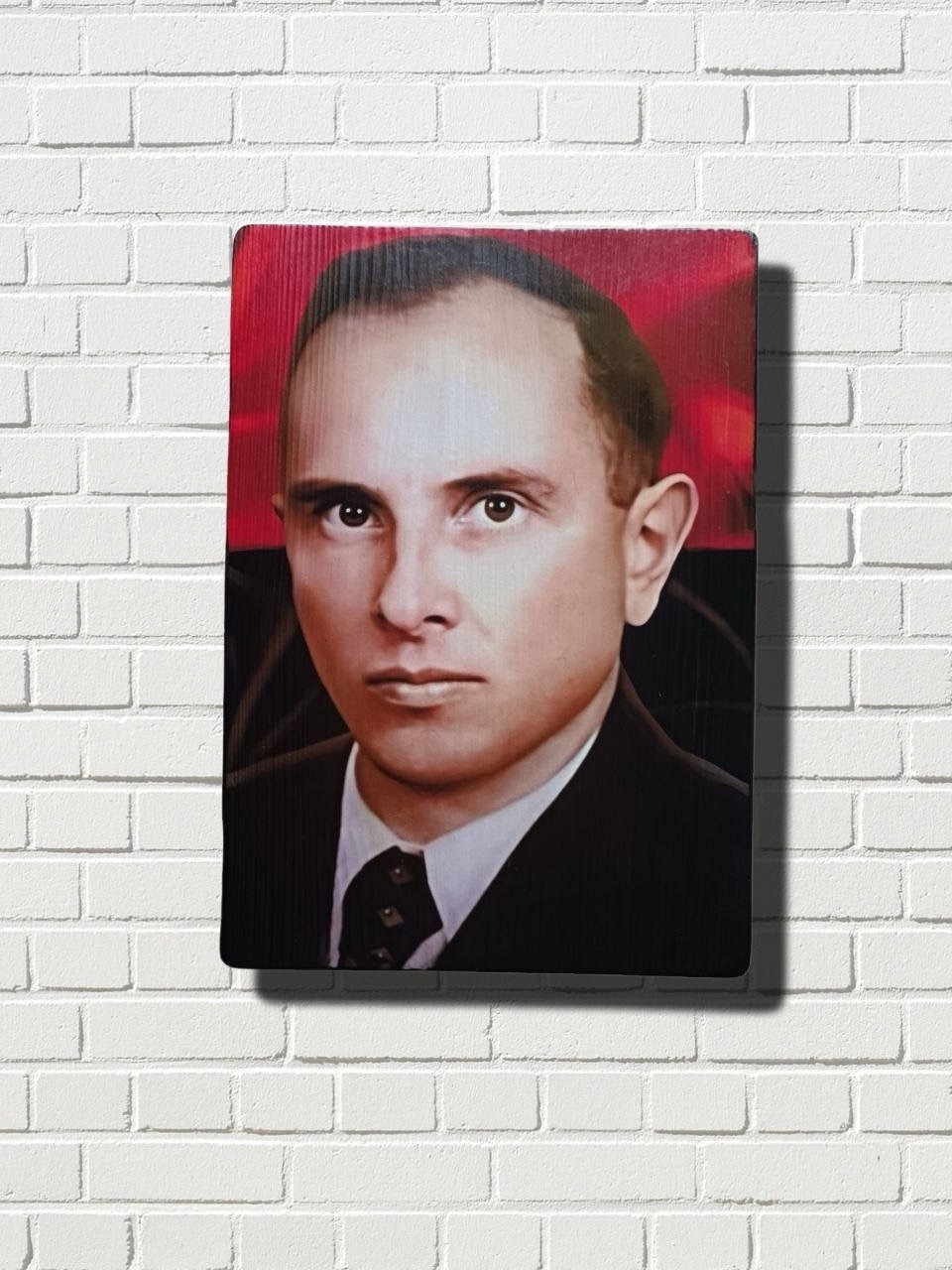 Wooden Portrait of Stepan Bandera 20x28cm (8x11 Wooden Portrait of Stepan Bandera 20x28cm (8x11