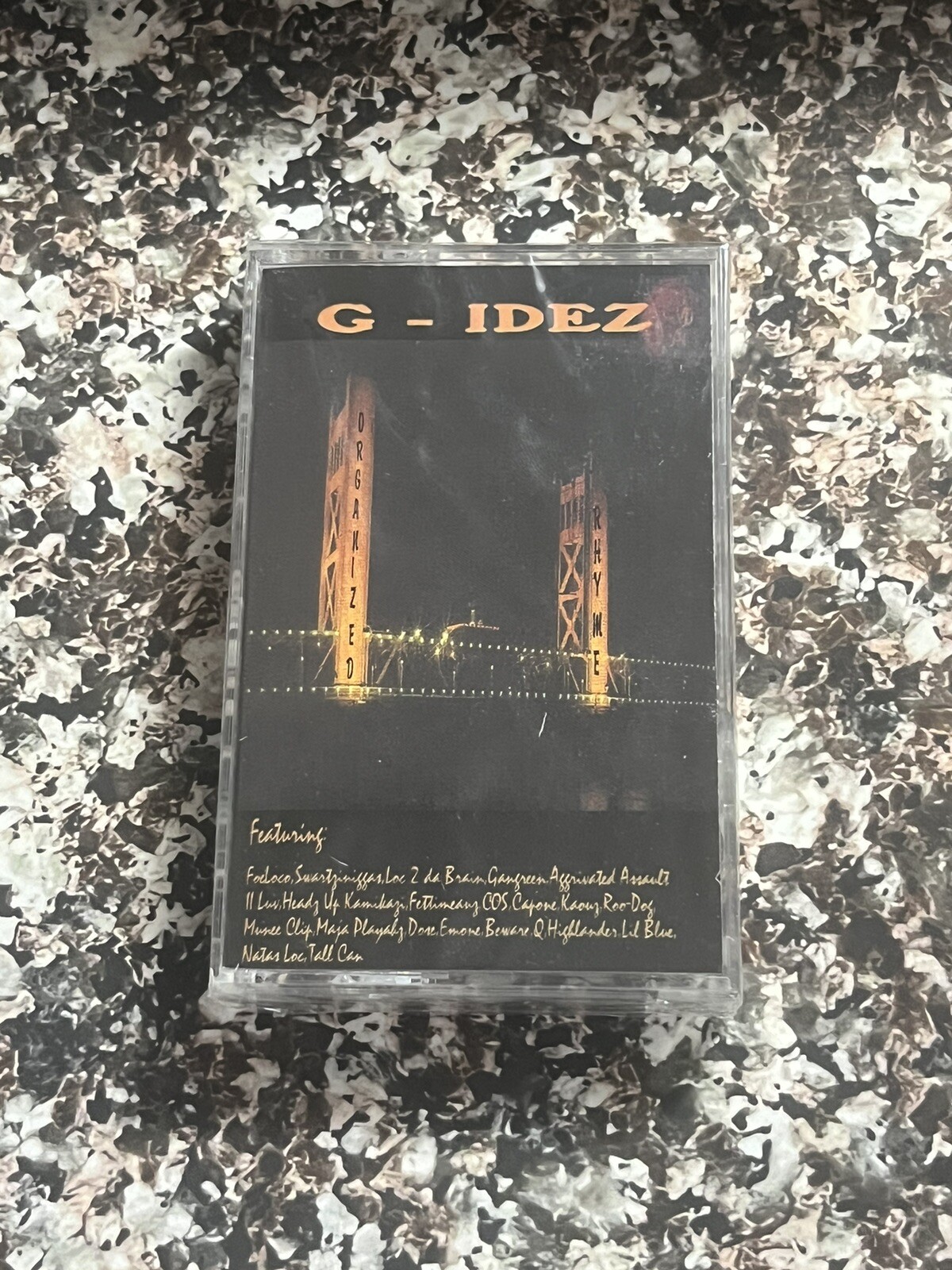 G-Idez - Organized Rhymes Cassette Tape SEALED RARE Sac Town G-Funk NO BARCODE G-Idez - Organized Rhymes Cassette Tape SEALED RARE Sac Town G-Funk NO BARCODE