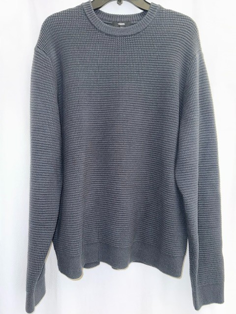 Vuori Men\'s Denver Waffle Crew Merino/Cotton Sweater XL Navy - Barely Worn