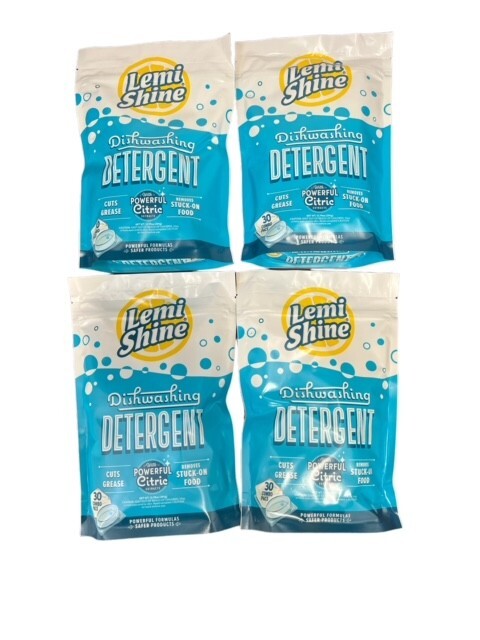 SPECIAL PRICING see note LEMI SHINE DISH DETERGENT 4 BAGS OF 30CT  - 