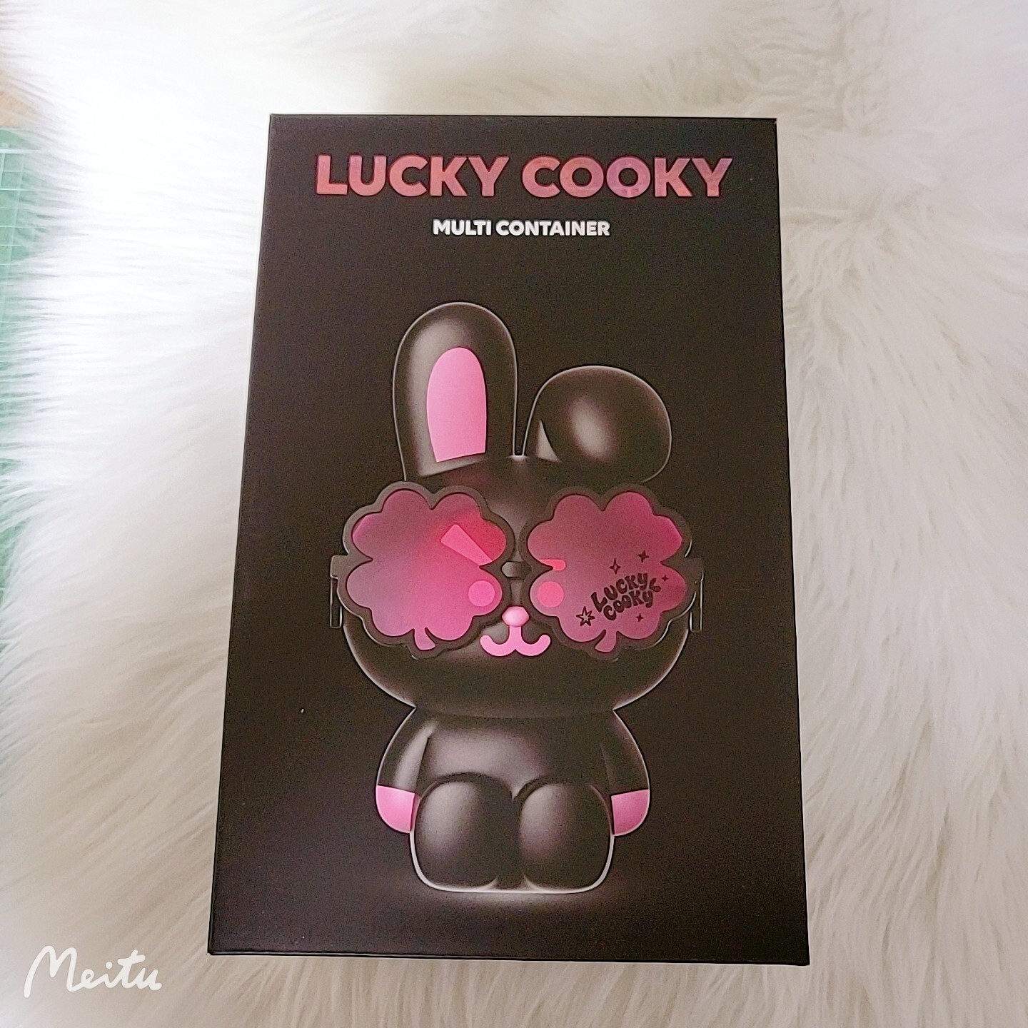 BTS BT21 Lucky COOKY Black Edition Mini Storage Box Multi Container OfficialKpop