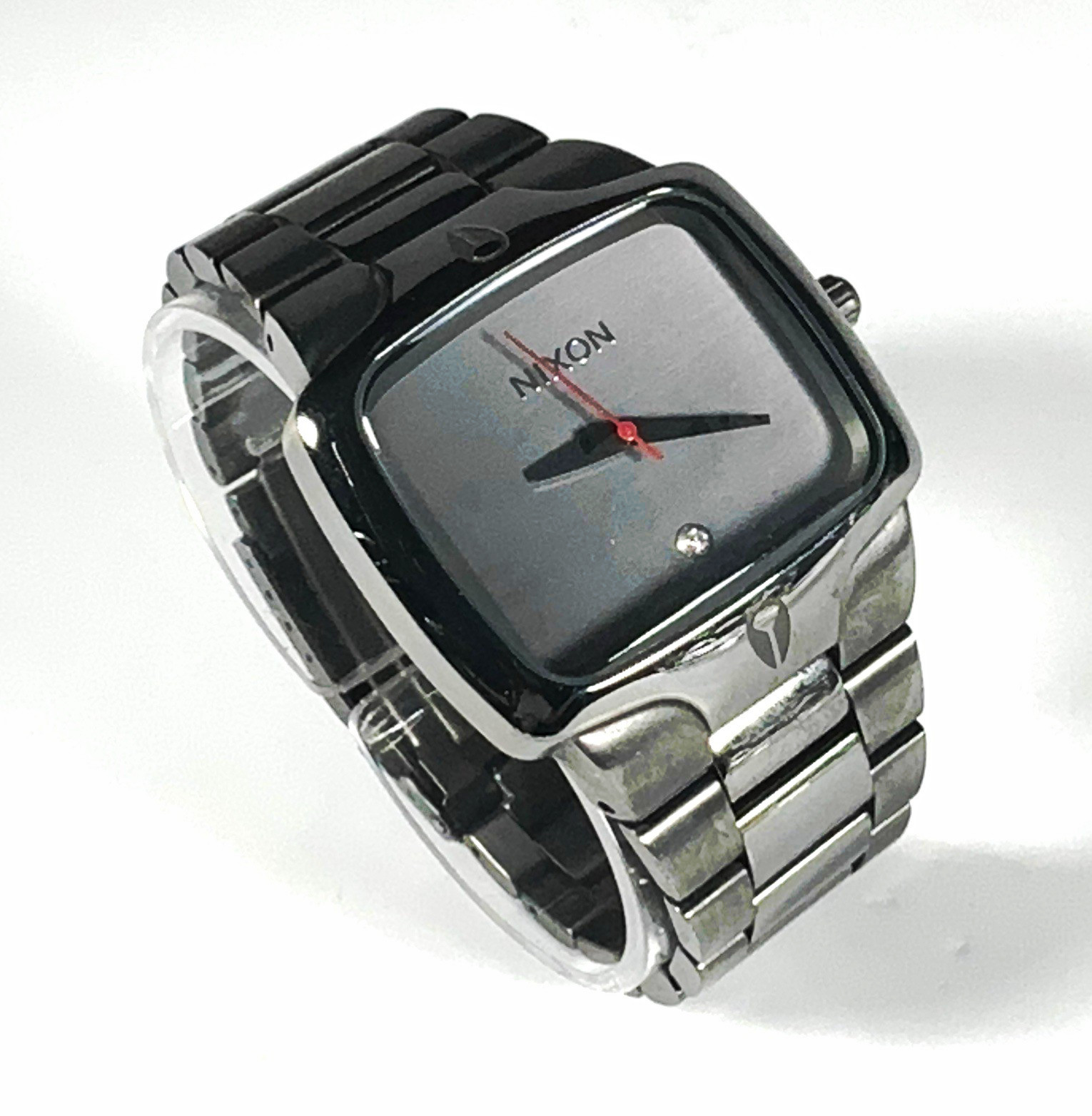 Nixon The Player Black Stainless Steel Quartz Analog Wristwatch SOLD AS IS Nixon The Player Black Stainless Steel Quartz Analog Wristwatch SOLD AS IS