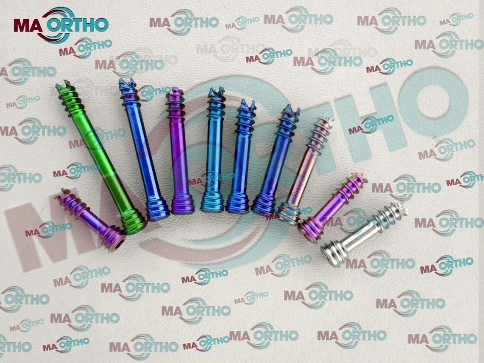 HerBert Screws 2.5mm 14 to 34mm Titanium screws with screwdriver 101 PCs