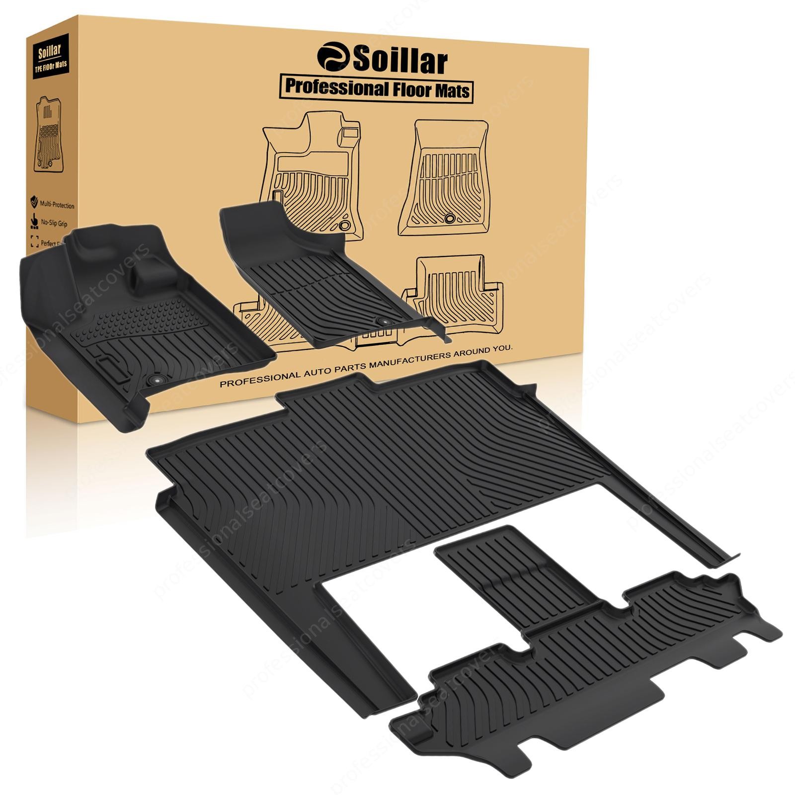 TPE For 2008-2020 Chrysler Town & Country Grand Caravan 7 Seats Floor Mats Liner