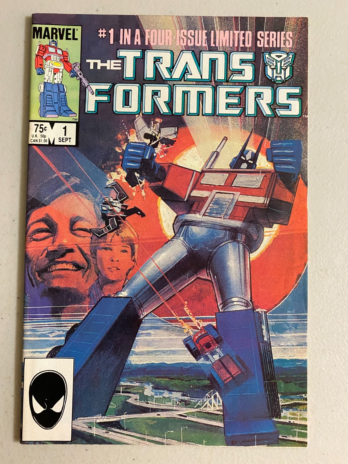 Transformers #1 Direct Marvel (6.0 FN) (1984)