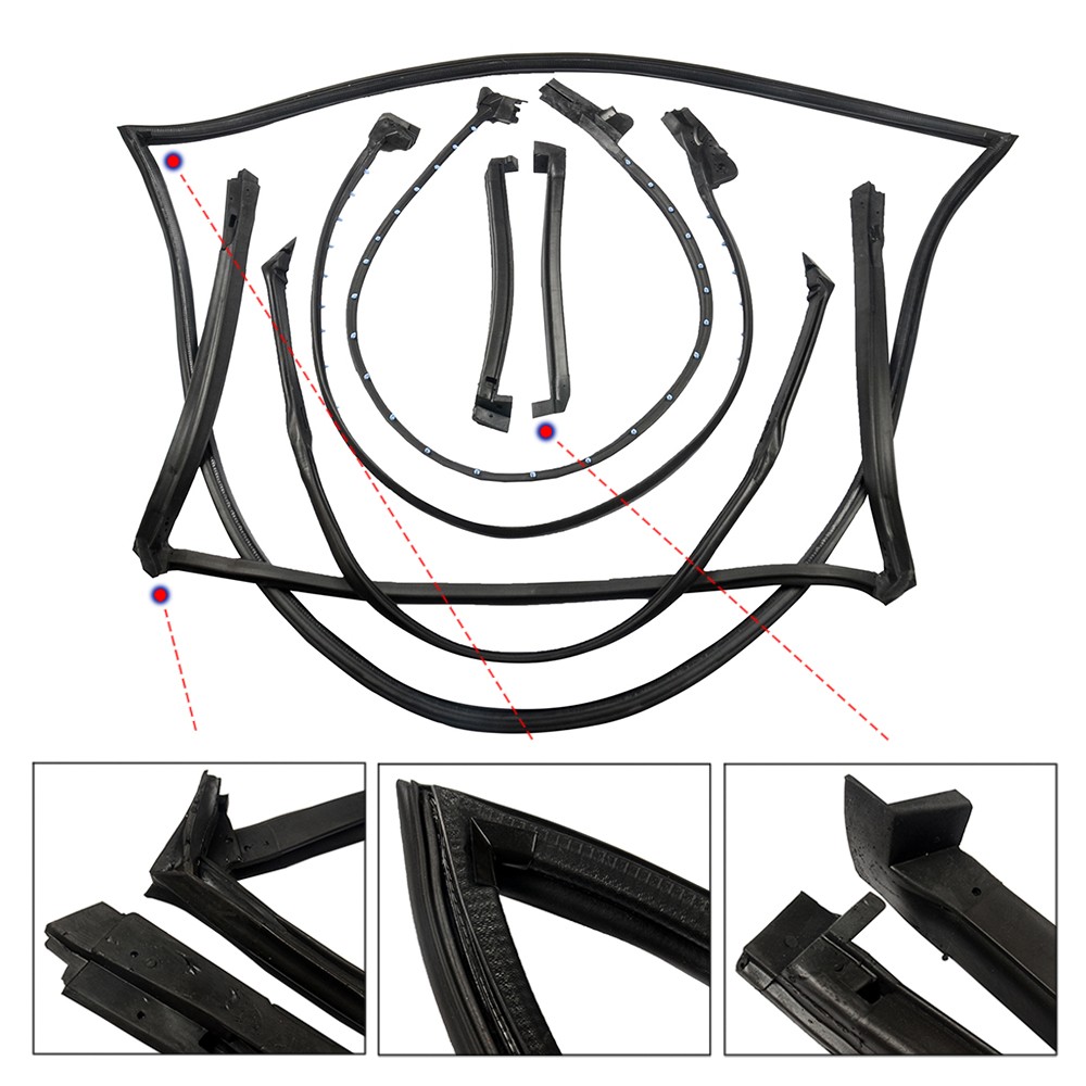 Full Weatherstrip Seal Kit Fits Chevy Corvette 1984‑1996 9096GGW