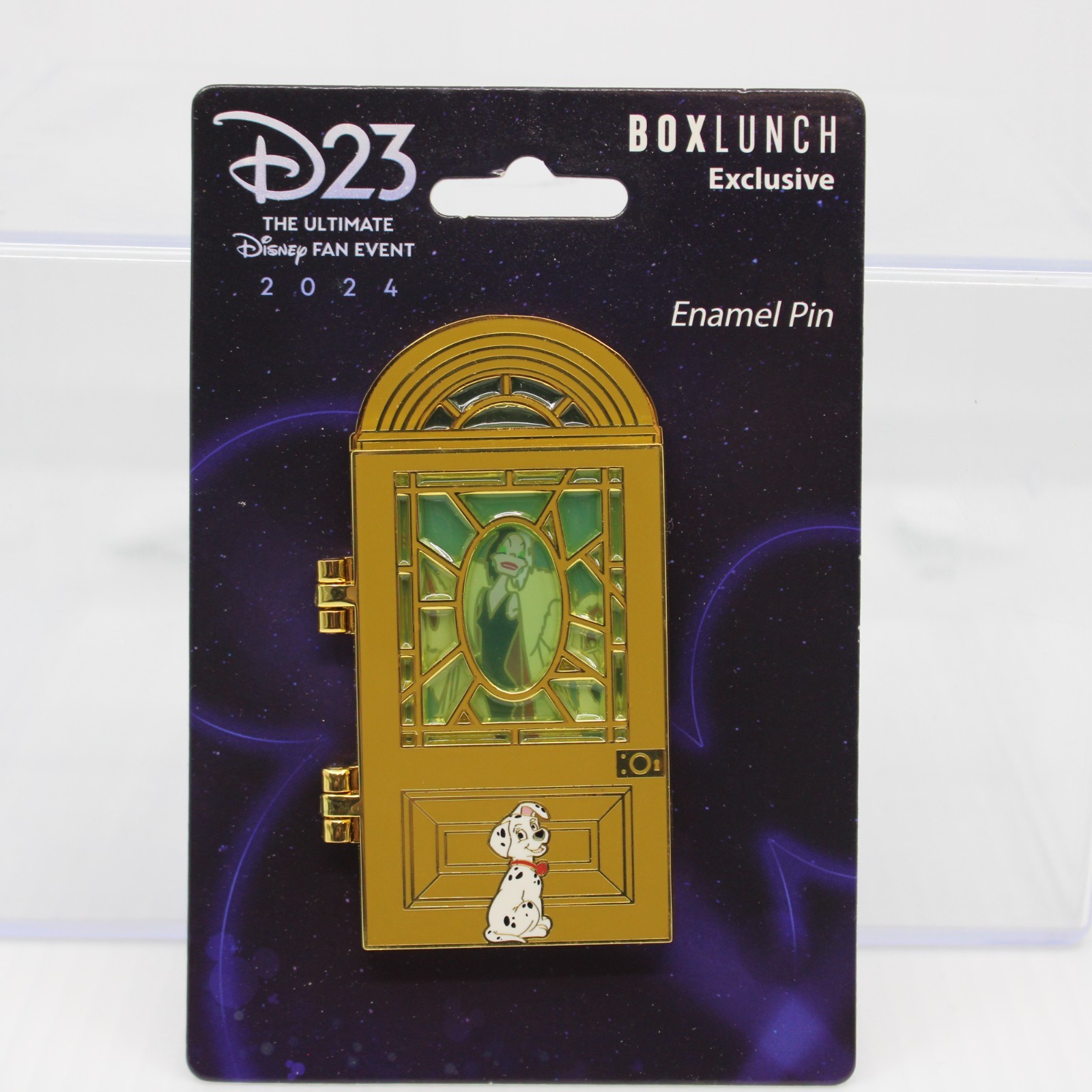 A4 Disney D23 2024 BoxLunch Exclusive Pin 101 Dalmatians Cruella De Vil A4 Disney D23 2024 BoxLunch Exclusive Pin 101 Dalmatians Cruella De Vil