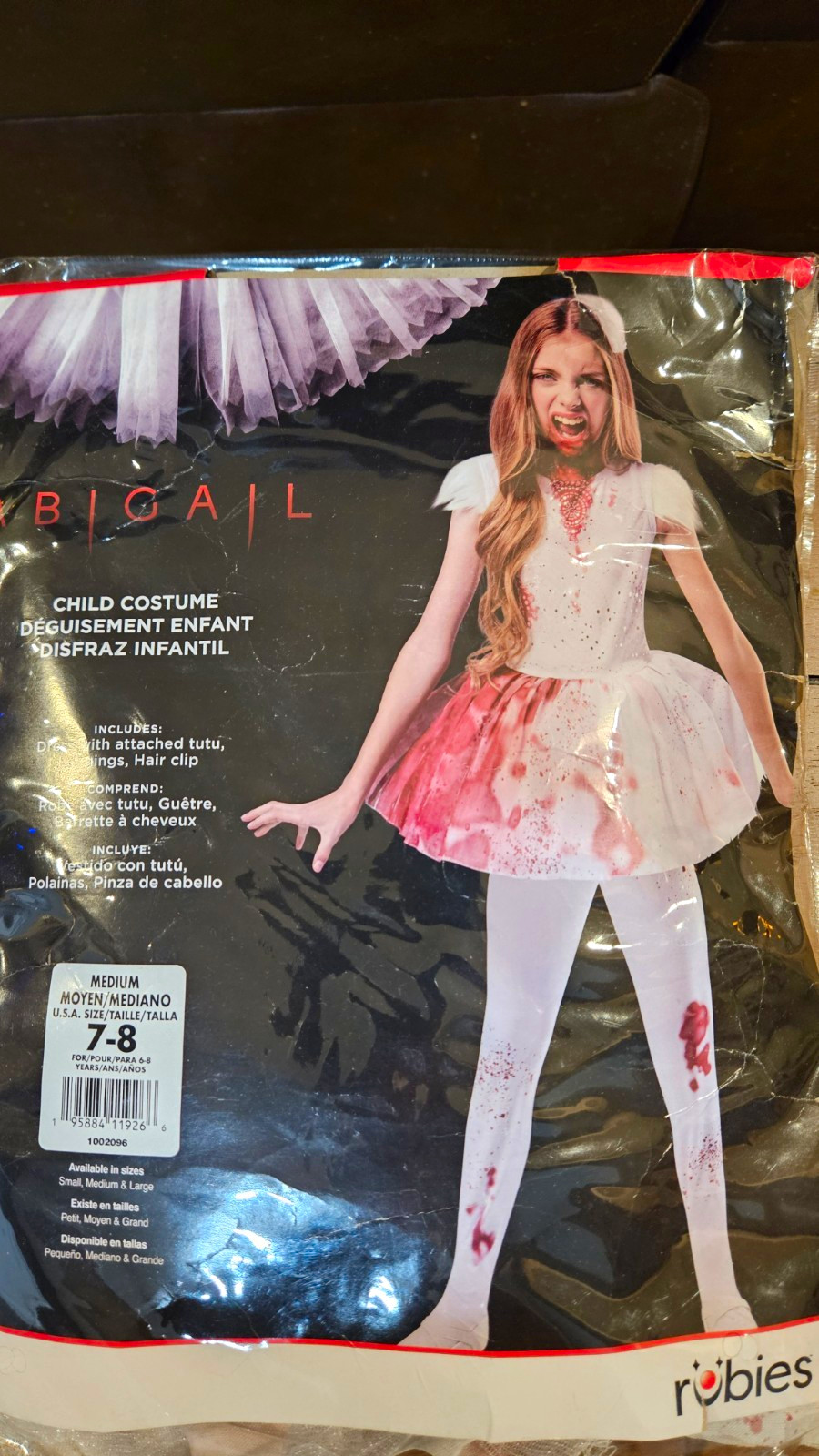 NWT Rubie's Abigail Child Costume 7-8 Dress w/ Tutu, Leggings & Hair Clip NWT Rubie's Abigail Child Costume 7-8 Dress w/ Tutu, Leggings & Hair Clip
