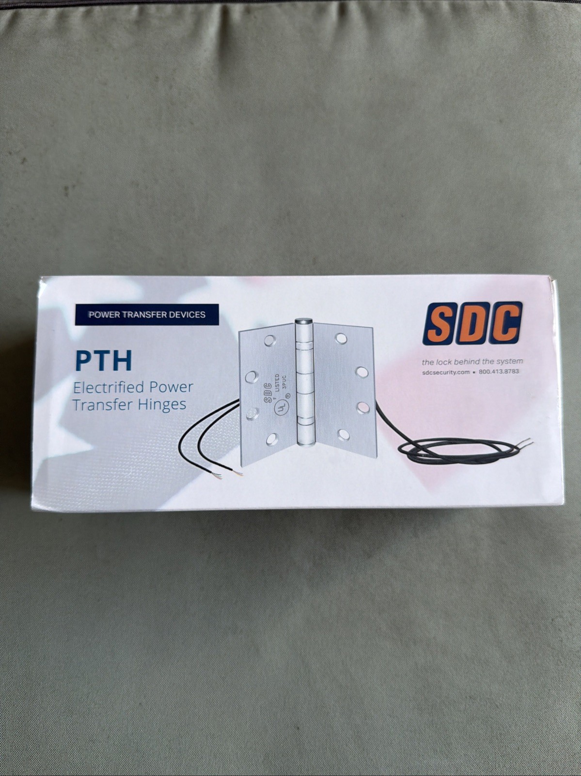 SDC PTH-4Q Security Door Controls with Power Transfer Hinge 4.5 X 4.5