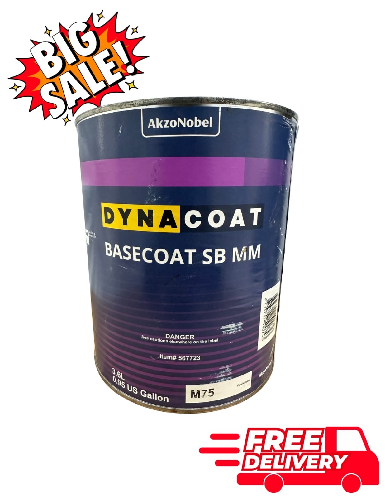 AkzoNobel Dynacoat M75 Fine Metallic Basecoat SB MM 3.6L 567723 AkzoNobel Dynacoat M75 Fine Metallic Basecoat SB MM 3.6L 567723