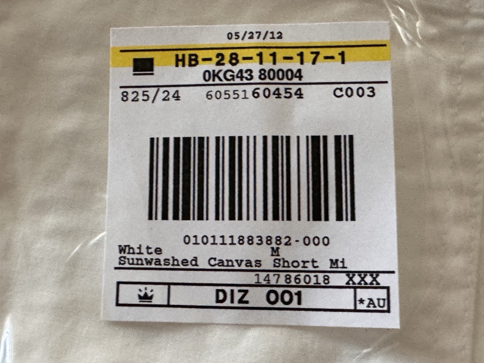 NIB L.L. Bean Women’s Sunwashed Canvas Short White Size Medium M