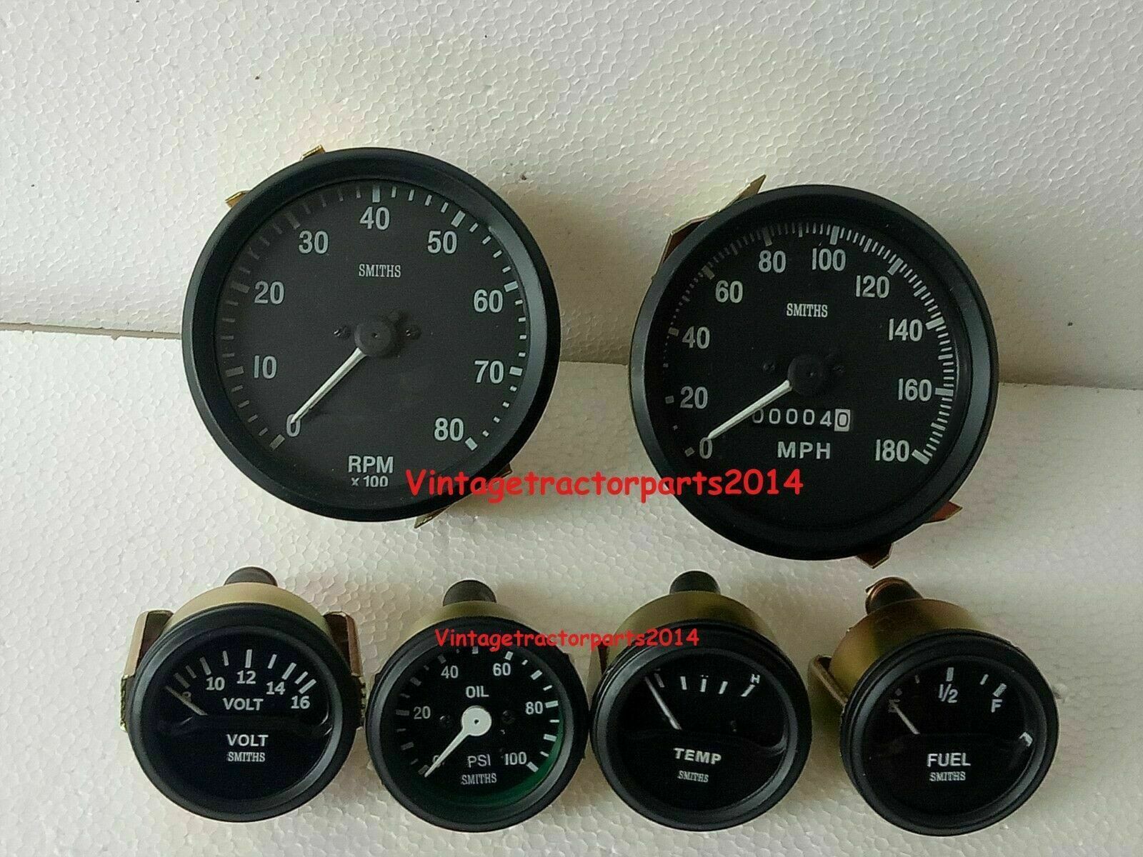 Smiths Replica Kit- Elec Temp + Oil + Fuel + Amp Gauge+Speedometer +Tacho 100 mm