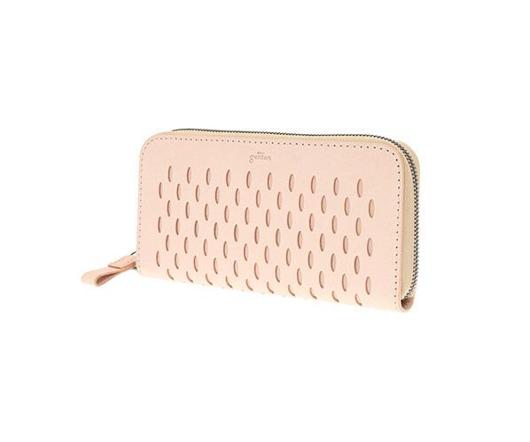 Dan Genten Vent Round Wallet Natural Leather Cow Leather 8 Pockets Japan Brand