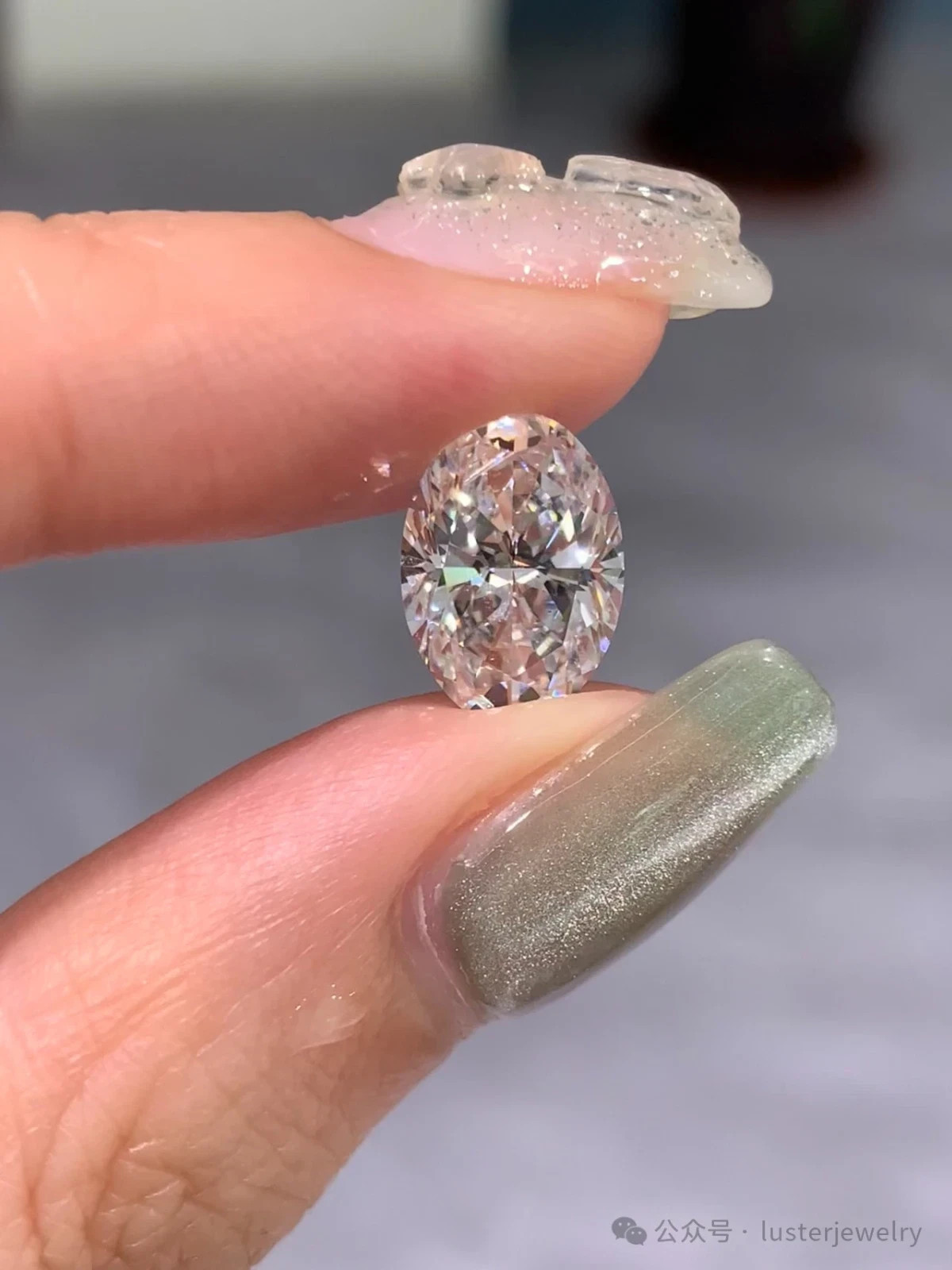 2 CT Oval Cut Natural D Color Lab -Grown Loose CVD Diamond VVS1 Certified