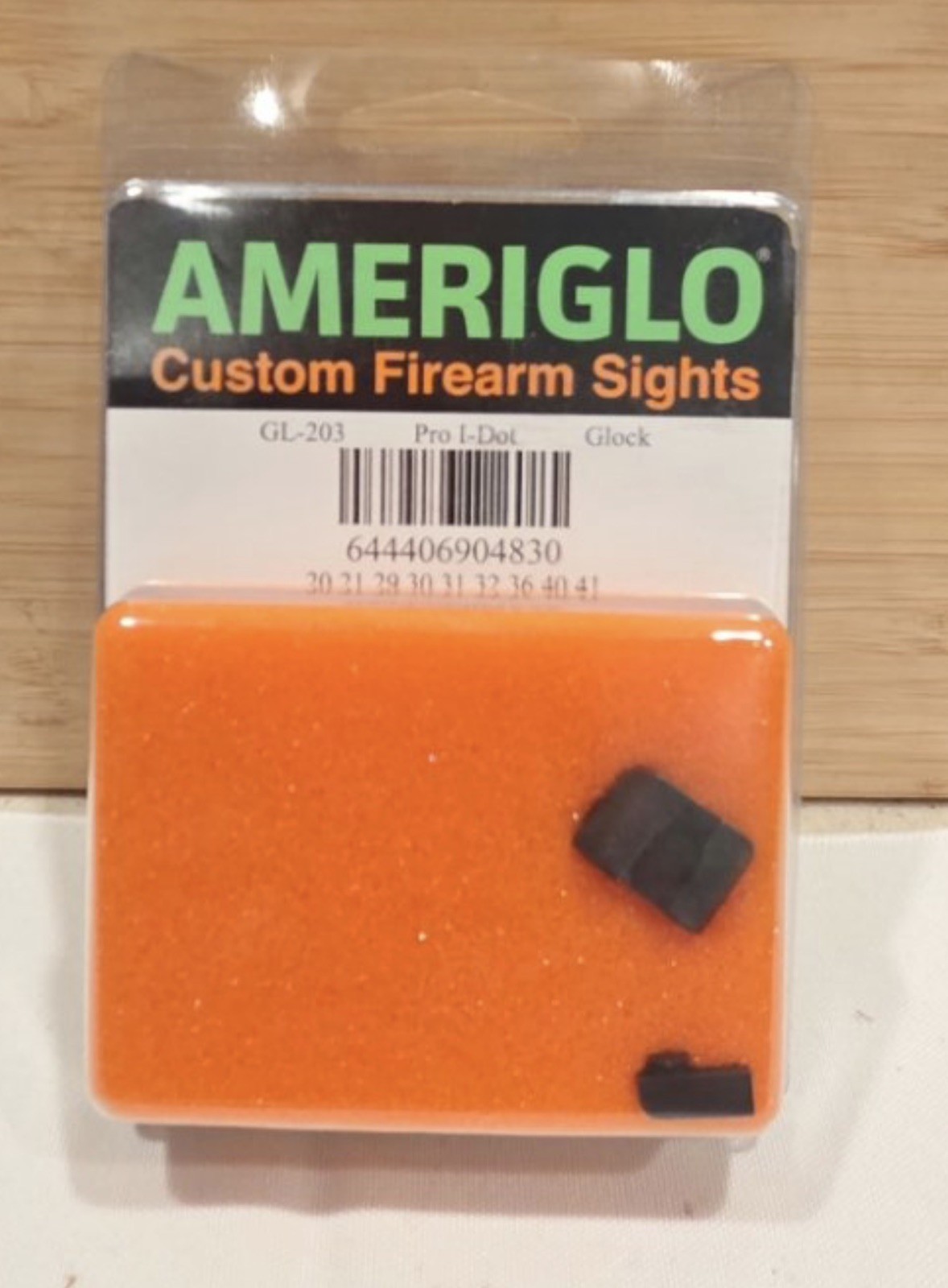 AmeriGlo Pro i-Dot Tritium Night Sights Glock 20 21 29 30 31 32 36 40 41 GL-203