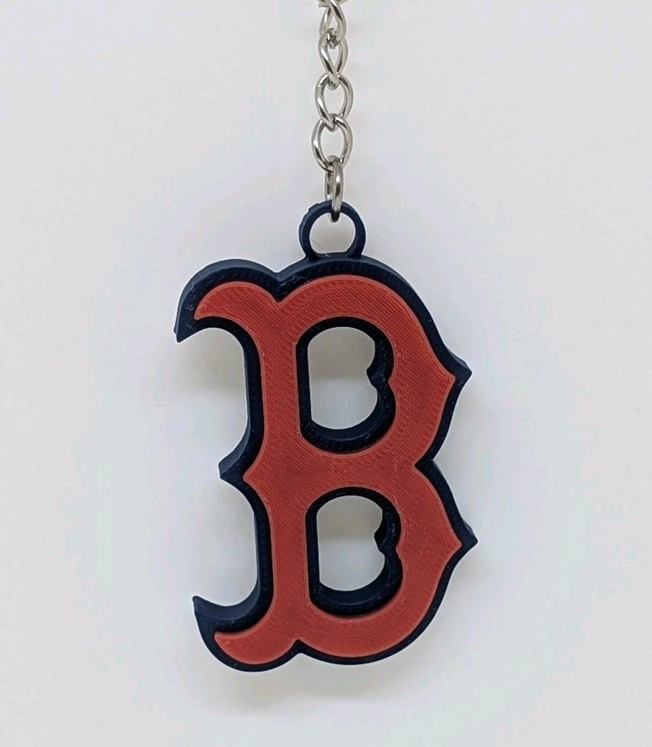 MLB Boston Red Sox Keychain - Keychain 2x2 Inches