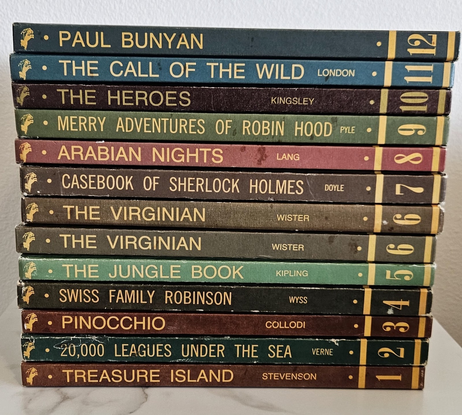 Vintage Educator Classic Library Volumes 1-12 Childrens Literature Book Set 1968 Vintage Educator Classic Library Volumes 1-12 Childrens Literature Book Set 1968