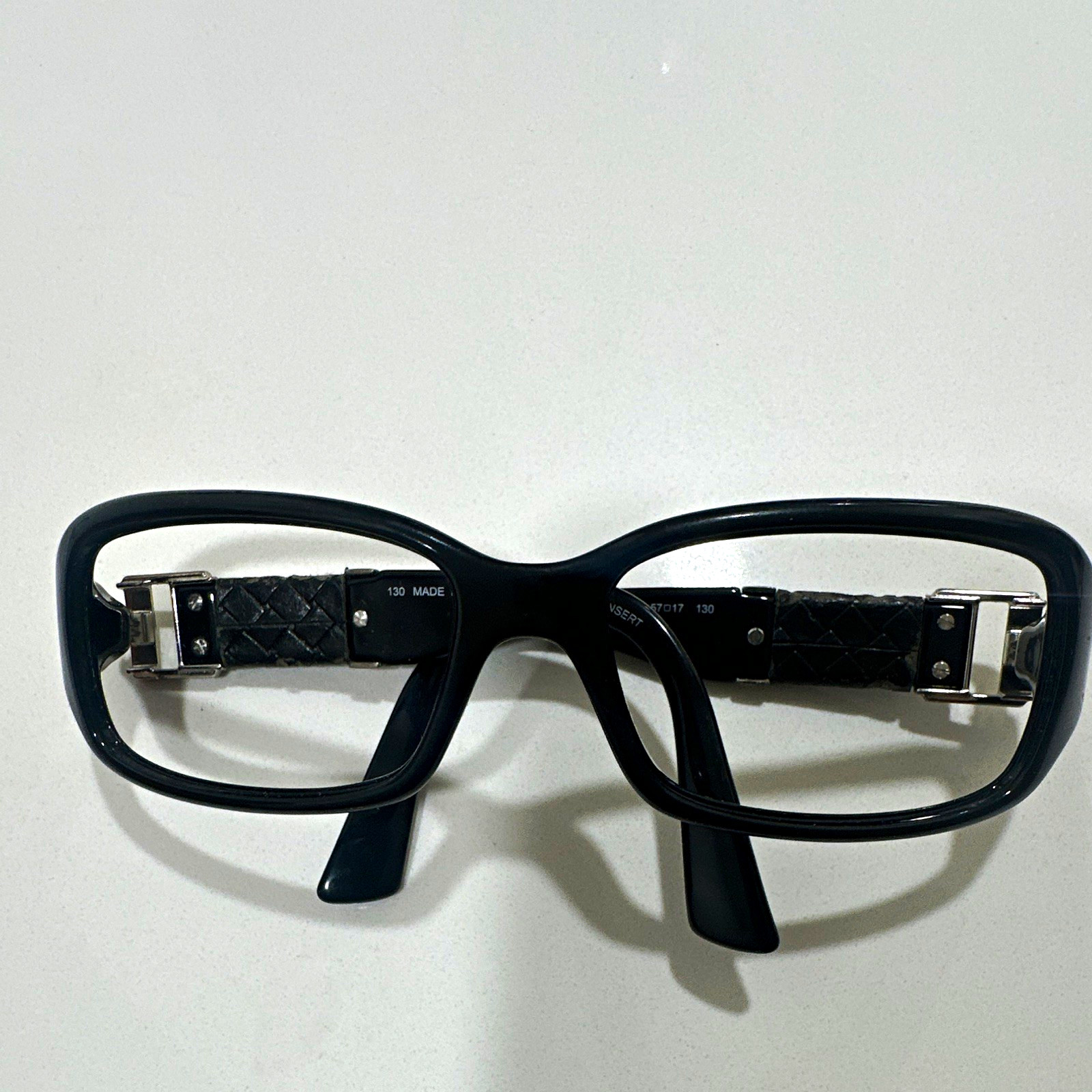 Fendi FS446 001 Black Full Rim Rectangular Plastic/Metal Eyeglasses 57-17-130 Fendi FS446 001 Black Full Rim Rectangular Plastic/Metal Eyeglasses 57-17-130