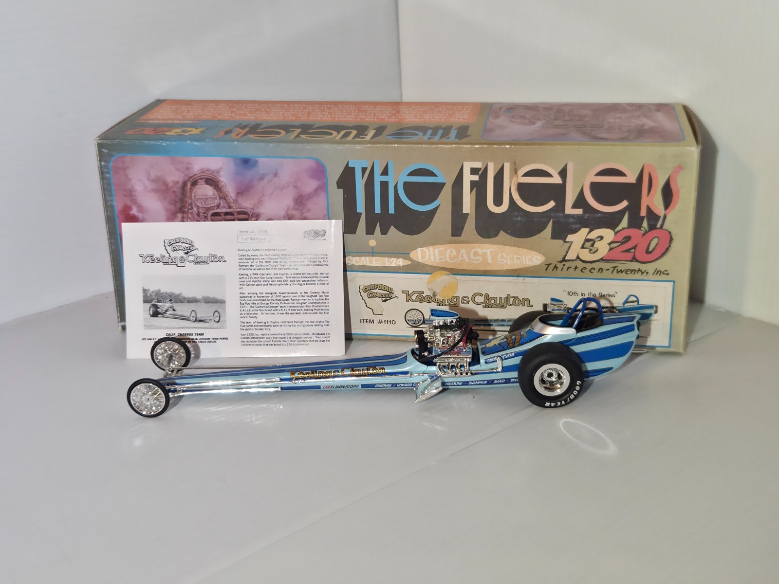 1320 The Fuelers Keeling & Clayton California Charger #1110 1:24 Diecast  NHRA